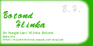 botond hlinka business card